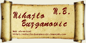 Mihajlo Buzganović vizit kartica